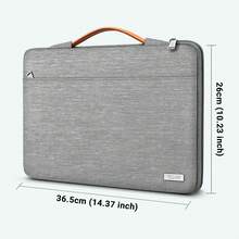 TECOOL 13-16 Inch Slim & Protective Laptop Sleeve Case With Telescopic Handle, Water-Repellent Computer Bag For MacBook Pro/Air,HP,Durable Polyester Briefcase For Men Women,Multiple Colors Available - View 20
