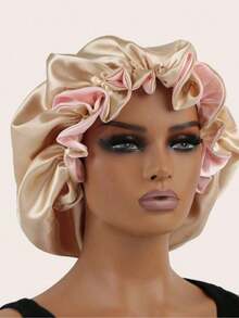 1 PC Minimalist Hair Hat Silk Hat Satin Hat, Suitable For Daily Or Leisure Travel Matching - Blue 2 - View 1