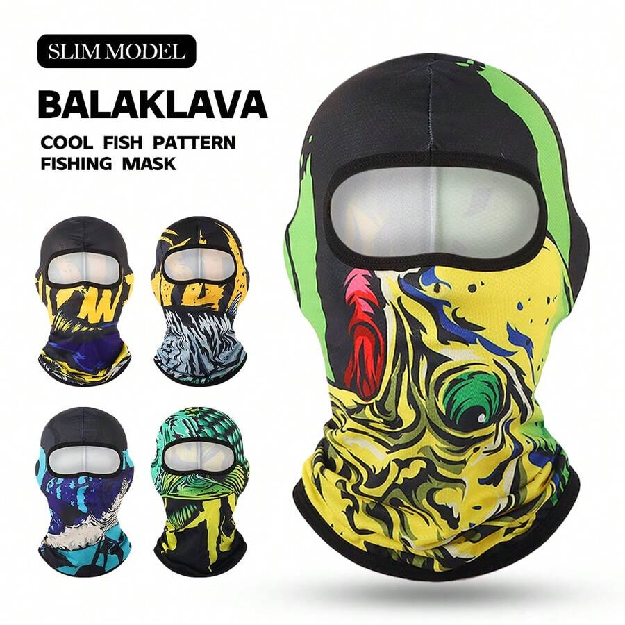 Fabulous Be Xtreme CS24-FS0(10-18) Fashionable Printed Cycling Balaclava - Multicolor - View 1