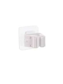 8Pcs Broom Holder Wall Mounted Self Adhesive Mop Holder Wall Mount No Drill Broom Clips Brush Hook Broom Bracket Organizer Clip Self-Adhesive Brush Organizer For Bathroom Kitchen Office Closet Garden - White - View 9