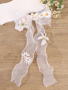 1pc Floral Lace Bow Spring Hair Clip, Gentle Sweet Style Hair Accessory, Multifunctional For Daily/Photography/Wedding Hairstyles, Claw Clips - Multicolor - View 11