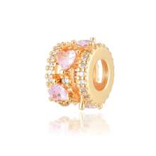 1 hạt charm mạ vàng hình ngôi sao, mặt trăng và đại dương dùng để trang trí vòng tay. - Nhiều màu - Xem 14