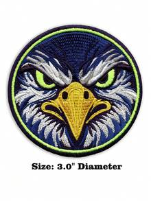 1 pieza Parche bordado de cabeza de toro enojado, orgullo del fútbol de Houston, para planchar - Multicolor - Ver 10