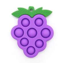 Grape Bubble Pop Fidget Toy, Small Gift Toy, Sensory Educational Toy, Baby Teething Toy; Suitable As Baby Birthday Gift, Classroom Prize, Party Favor, Etc. - Multicolor - View 6