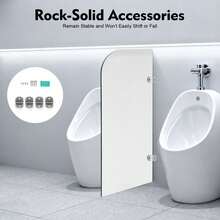 SENDERPICK Wall-Mounted Men Urinal Partition Screen Urinal Partition Divider Screen Urinal Screen Toilet Partition - Urinal Screen Toilet Partition - View 11