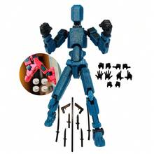 Dummy 13 Enhanced Articulated Doll Assembly Kit With Magnet - 藍色帶閃光 - 查看 1