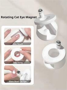 旋转猫眼磁性美甲灯珠多功能强力自动美甲磁铁适用于凝胶指甲油 - 彩色 - 查看 2