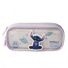 Hộp bút Disney Stitch, túi đựng văn phòng phẩm dung tích lớn, hộp đựng đồ dùng học tập cho học sinh trung học. - Mảnh duy nhất - Xem 10