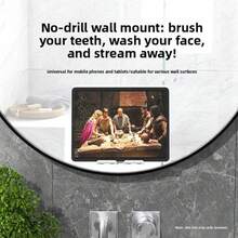 2026 Latest Lazy Phone Wall Mount, Multifunctional, No Drilling Required, Desktop Rotating Phone Stand, Suitable For Bathrooms And Kitchens - White - View 8