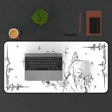 Angel Cybersigilism Desk Mat, Mystical Office Decor - A - View 4