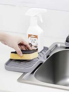 1/2 tấm lót thoát nước đa năng cho nhà bếp, tấm chắn nước bắn vào bồn rửa và khay đựng xà phòng bằng silicon, chống trượt, nhanh khô, chịu nhiệt, thích hợp cho chén đĩa, cốc và các dụng cụ nhà bếp khác. - Nhiều màu - Xem 10