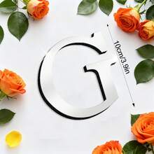 OUTANA Self-Adhesive Acrylic Alphabet Wall Stickers, Removable & Easy To Install, Can Be Freely Combined Into Names, Slogans, Store Signs, Birthday & Holiday Decorations - Silver - View 31