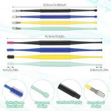 8 Pcs Spiral Ear Wax Removal Tool Silicone Ear Cleaning Kit Reusable Silicone Ear Cleaner  Ear Scratcher Soft Ear Wax Cleaner Tool For Daily Ear Care In Adults And Gentle And Hygienic Earwax Removal Solution For Home Use - như hình - Xem 2