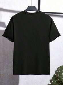camisas de hombre sudaderas gym ropa playeras de hombre  sudadera para  conjunto de playeras de mujer negro ropa  san valentín regalo para hombre playa hombre  Moda casual  México Envío nacional - Negro - Ver 2