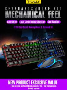 TF200 游戏键盘鼠标有线 USB 悬浮套装，跨境 - 查看 2