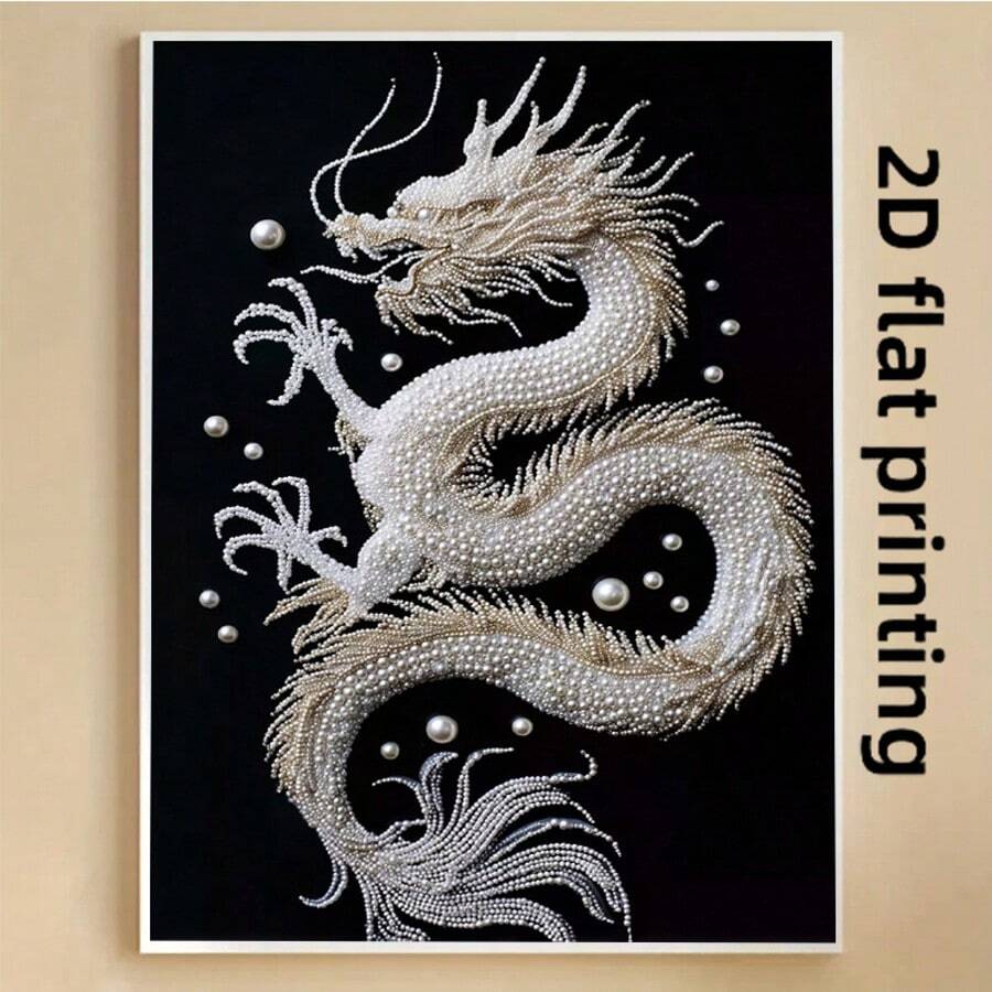 5D钻石画DIY全钻圆形钻石刺绣马赛克工艺材料,操作简便,休闲手工制作,客厅装饰,现代简约,欧式复古,节日礼物,手工工艺品,自由创作,墙面装饰艺术,无框2D平面印刷 - 無框 - 查看 1