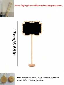 1/5/10pcs Wooden Small Chalkboard Signs With Stands, Rectangular Blackboard Labels For Party, Buffet, Wedding, Birthday Decoration - Multicolor - View 8