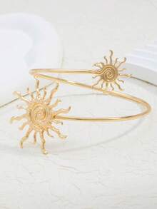 1pc New Arrival Minimalist Sun-Shaped Bracelet, Elegant And Versatile Accessory - Gold - View 2