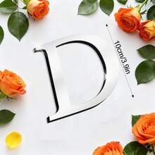 OUTANA Self-Adhesive Acrylic Alphabet Wall Stickers, Removable & Easy To Install, Can Be Freely Combined Into Names, Slogans, Store Signs, Birthday & Holiday Decorations - Silver - View 70