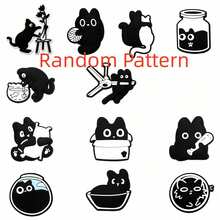 8件/套 卡通PVC眼睛形状趣味装饰，适用于休闲鞋、木屐和凉鞋，耐用可爱，设计奇趣，是女孩派对礼物和创意礼品的理想之选（图案随机） - 彩色 - 查看 5