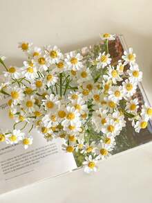 12/6支装 10.24英寸人造雏菊花束，仿真雏菊，小雏菊花束，丝质洋甘菊花，可拆卸花朵，适合情人节派对、家居装饰、DIY中心摆件、婚礼和办公室装饰 - 彩色 - 查看 2