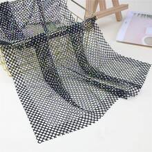 1pc Tulle Mesh Elastic Fabric With Luxury Rhinestones, 35x50cm, Suitable For Wedding Dress, Headscarf Decor - Multicolor - View 13