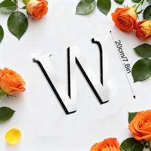 OUTANA Self-Adhesive Acrylic Alphabet Wall Stickers, Removable & Easy To Install, Can Be Freely Combined Into Names, Slogans, Store Signs, Birthday & Holiday Decorations - Silver - View 41