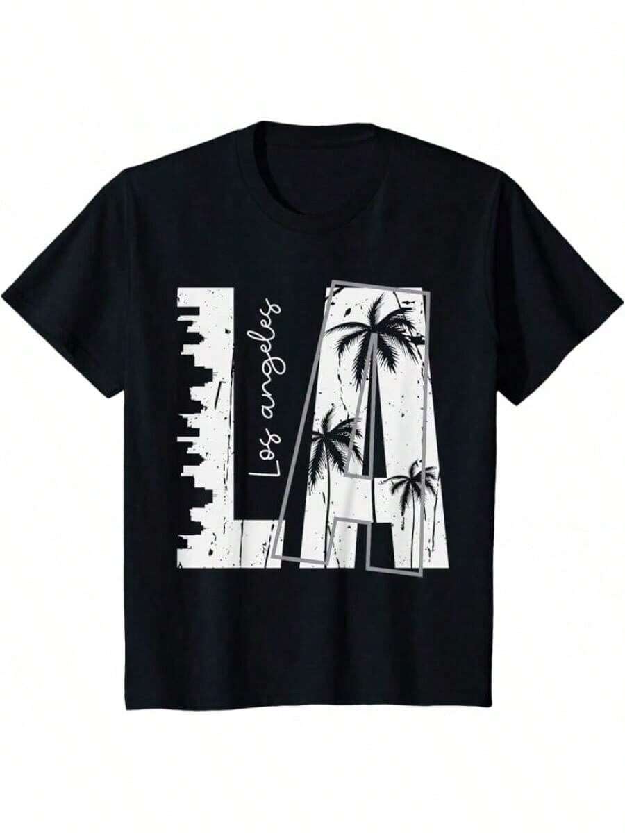 Camiseta de Los Ángeles - Negro - Ver 1
