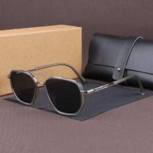 Vintage TAC Polarized Sunglasses For Outdoor Activities | TR Lightweight Frame | UV Protection | Anti-Glare & Scratch-Resistant | Comes With Hard Case & Soft Cloth - AA - View 9
