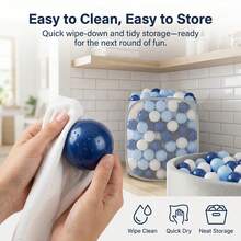 Ball Pit Balls For Toddlers: 50 Colorful Balls – Phthalate-Free, Crush-Resistant Plastic, Baby Toy For Boys And Girls (5.5cm/2.2 Inches) - Royal Blue - View 6