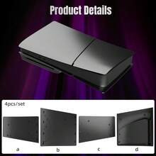一套适用于新款 PS 5 Slim 主机（光盘版）的超薄数字版面板 - 保护性 ABS 外壳，防刮磨砂表面，专为游戏玩家设计 - 查看 5