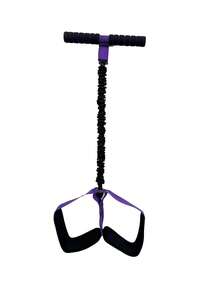 1 pieza Banda de resistencia duradera con asas, tubo de látex grueso y correa acolchada de espuma suave, adecuada para ejercicios abdominales, de cintura, brazos, núcleo/entrenamiento de resistencia y estiramiento de piernas - Multicolor - Ver 7