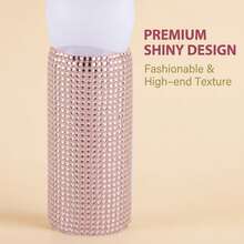 1pc 120ml Crystal Rhinestone Hair Oil Bottle With Comb, Suitable For Salon And Home Use - View 6