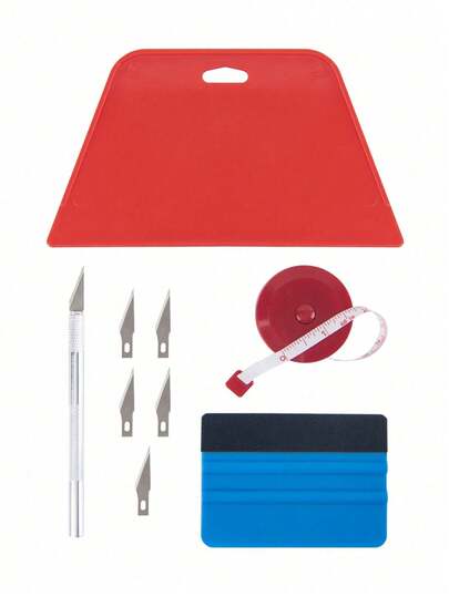 Wallpaper Installation Tool Kit Includes Scraper, Utility Knife - Suitable For Contact Paper, Tiles And Bathroom Projects