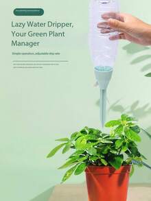 10pcs Automatic Plant Watering Device, Floral Watering Gadget, Adjustable Flow Rate Self-Watering System, Watering Device, Home Drip Irrigation Watering Device, Drip Irrigator, Slouchy Potted Plant Timed Soaker Suitable For Indoor And Garden Plants, Fits Standard European And American Threaded Bottles - Phiên bản nâng cấp - Xem 7