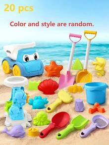 Beach Toy Set, Including Shovel, Wagon And Bucket, Ideal For Children To Play On The Beach And In The Water, Perfect Gift For Children, Suitable For Birthday And Easter Gifts - Multicolor - View 17
