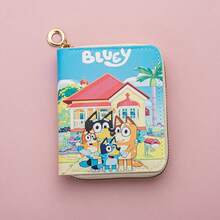 1pc New Cartoon Anime Blueyr Theme Party Children And Students Cute Change Bag Card Bag - Multicolor - View 4