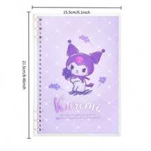 SANRIO 1pc Characters Detachable Spiral Notebook, A5 Lined Practice Book, Copybook, Portable Diary, Planner, Student Prize, Office Supply, Holiday Gift - Sanli - View 10