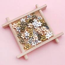 50个多色9x12mm合金花朵吊坠，适用于DIY项链、手链、钥匙扣等饰品配件 - 均碼 - 查看 8