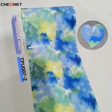 1卷 25x153厘米/9.8英寸x5英尺 3D图案全息热转印乙烯基薄膜 DIY - P088 - 查看 16