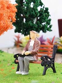 10/20个ABS塑料彩色1:50/30比例微缩人偶，1.43/2.36英寸模型，适用于火车/景观/建筑/博物馆DIY场景制作收藏，可用于立体模型套件、立体模型展示，易于收纳，涂装塑料微缩人偶，包括站姿、坐姿、椅子等，微缩场景/微缩模型，涂装塑料微缩人偶，DIY礼品（款式和颜色随机） - 彩色 - 查看 5