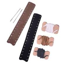 [Free Shipping]DOG Genuine Leather Lever Wrap For Lever Action Rifles & Shotguns, Handcrafted - 黑色/棕色絨面革 - 查看 1