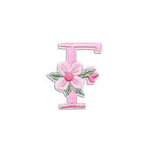 1/26pcs Computer Embroidered Flower & Colorful English Letter Patches, Sewing Applique Decoration Stickers With Adhesive Back (Multiple Colors Available) - Pink - View 30