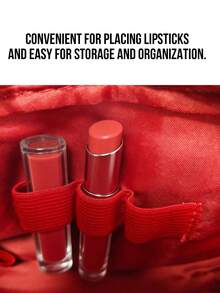 Giorgio Armani 红色布艺化妆包，品牌化妆箱，柔软法兰绒外层，防水内衬，耐用拉链，密封性好，大容量多隔层收纳，加固提手，轻便便携，适合旅行，防污易清洁，多功能收纳，经典红色，是女性、化妆师、旅行者、专业人士的理想之选，适合通勤、旅行、居家收纳，是送给她的完美礼物。 - 紅色 - 查看 11