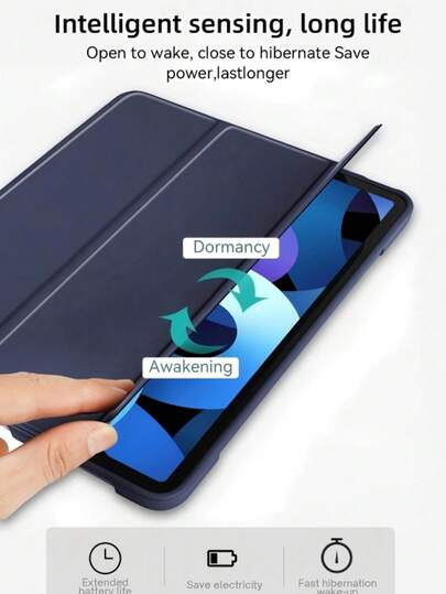 TenYide Foldable Stand Tablet Protective Case, Compatible With GalaxyTab/LenovoTab/LenovoXiaoxin PAD/LenovoIdea Pad/MatePad/HonorPad/XiaomiPad/RedmiPad