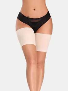 1双装女士防摩擦大腿带，高弹硅胶防摩擦大腿套，防摩擦腿带 - 彩色 - 查看 9