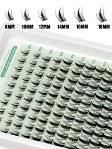 Bộ nối mi Fairy Lash Clusters Kit Manga 120 sợi, độ cong D 8-18MM, kiểu dáng tự nhiên, kèm keo dán mi Eyelah Glue Bond And Seal, tự làm tại nhà. - màu đen - Xem 4