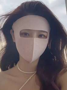 1pc New Ice Silk Anti-UV Face Mask With Neck Cover, Breathable Cycling Mask, 3D Design Seamless Sun Protection - Multicolor - View 9