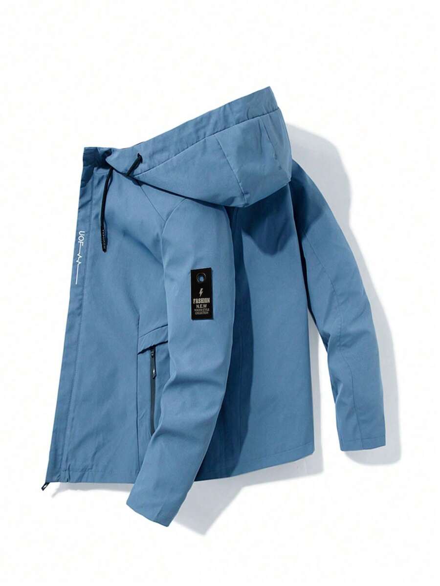 Lightweight Jacket Windbreaker For Men, Suitable For Outdoor Activities Like Hiking, Fishing And Daily Wear, Spring/Summer/Autumn Sports - Blue - View 1