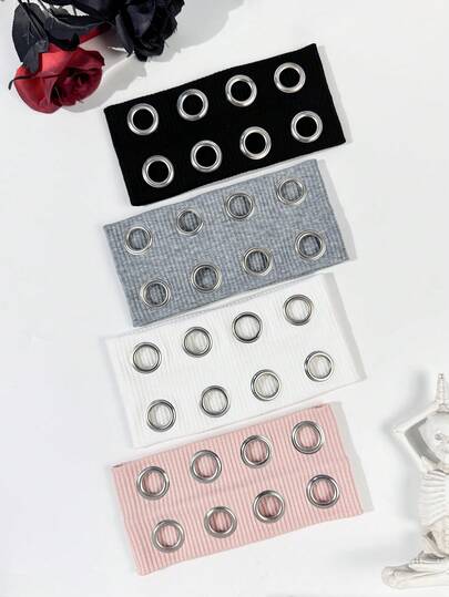 4件套休闲百搭简约纯色运动头带